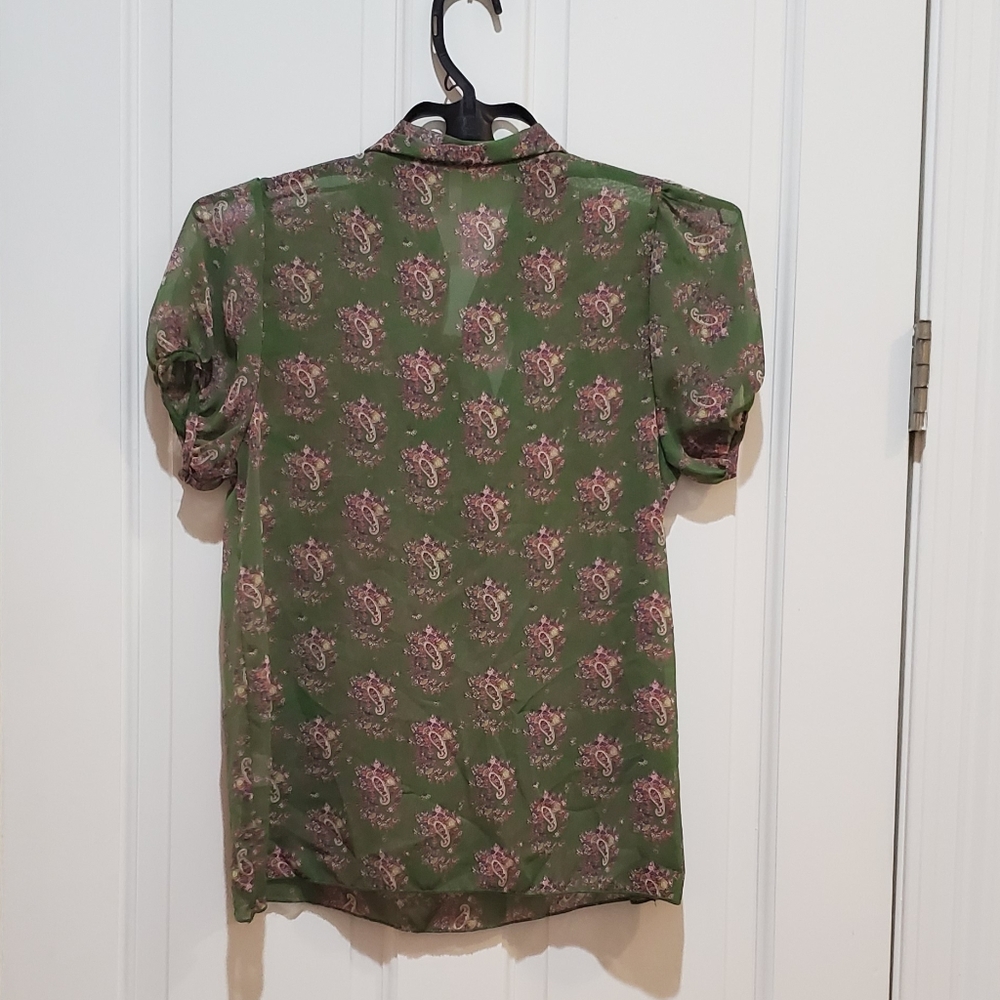 2 for 12$👈M. C. Green Sheer Top - Picture 3 of 8
